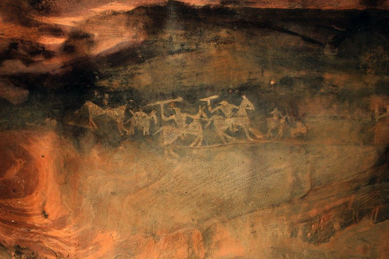 Prehistoric Cave Art At Bhimbetka