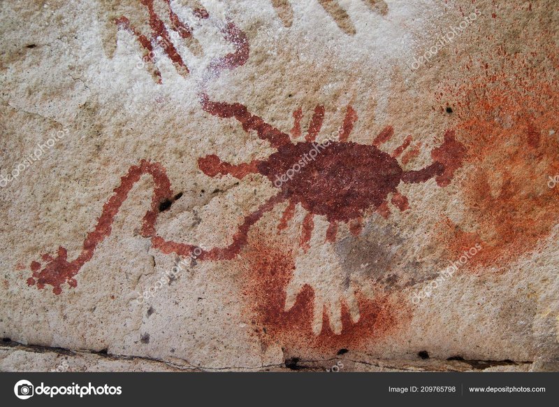 Prehistoric Cave Art In Patagonia
