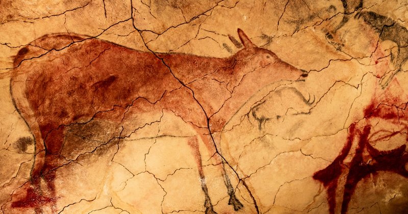 Prehistoric Cave Painting At Altamira