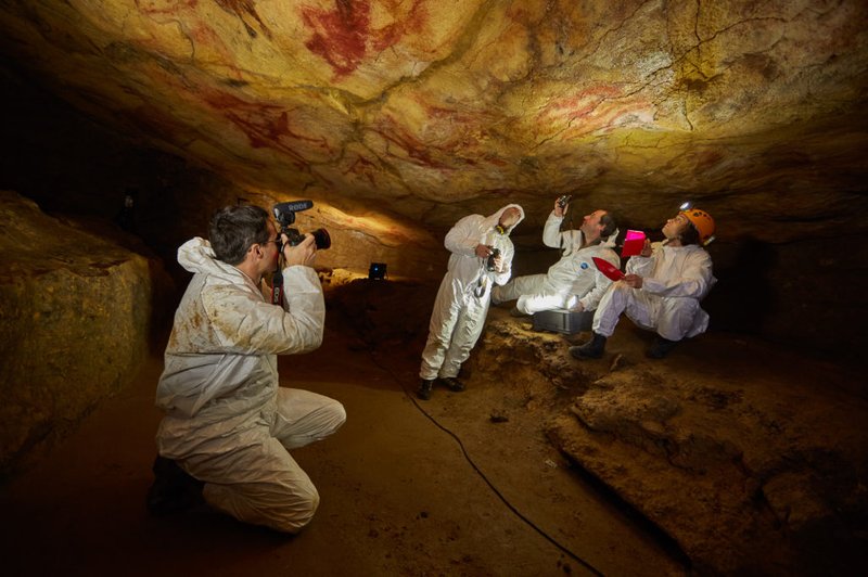 Prehistoric Cave Painting At Altamira
