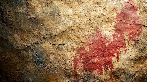 Prehistoric Red Ochre Handprints