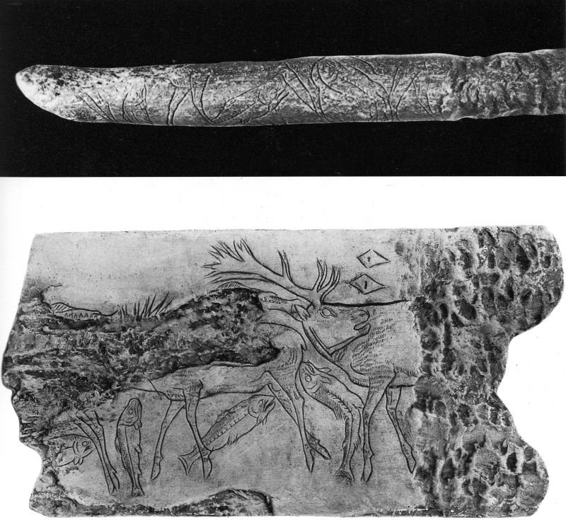 Prehistoric Reindeer Carvings In France