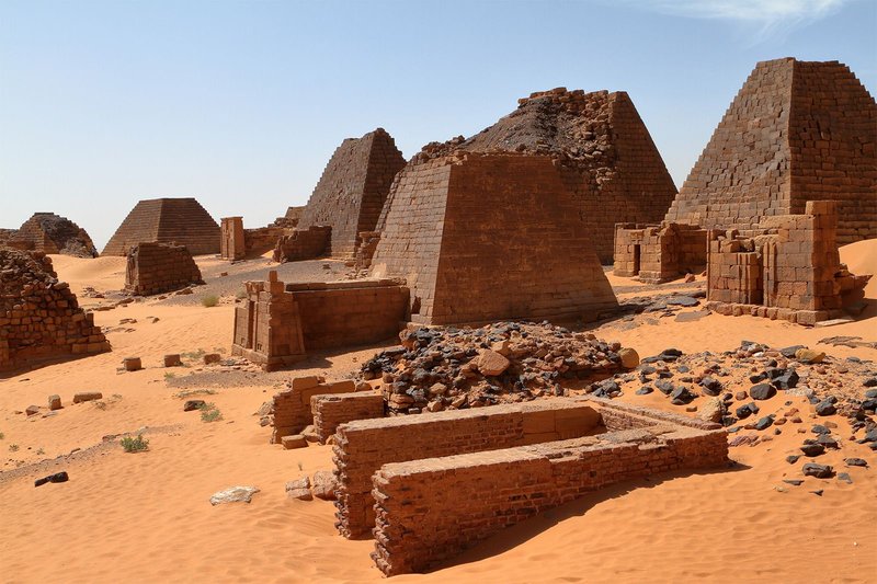 Pyramids Of Meroë In Sudan