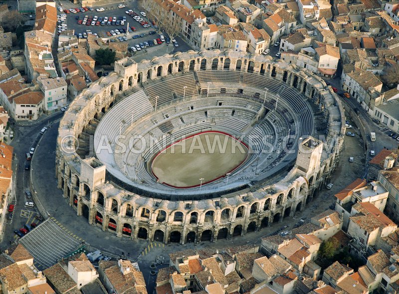 Roman Amphitheater In Arles, France