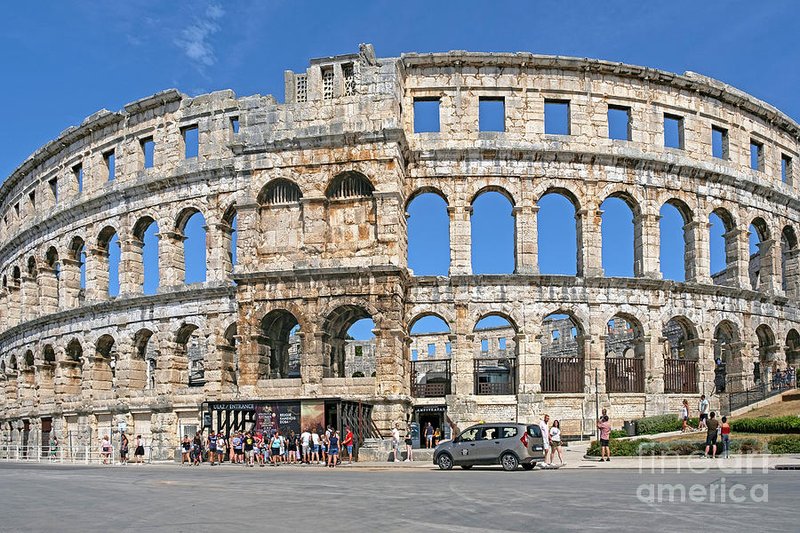 Roman Amphitheater In Pula