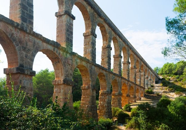 Roman Aqueduct Arches In Tarragona