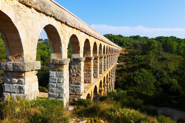 Roman Aqueduct Arches In Tarragona