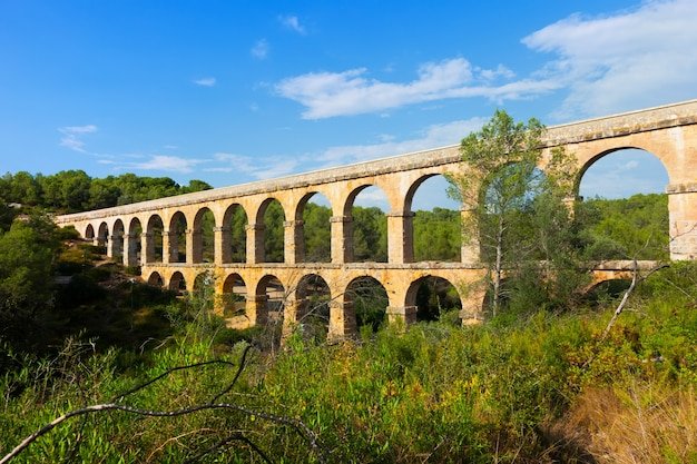 Roman Aqueduct Arches In Tarragona