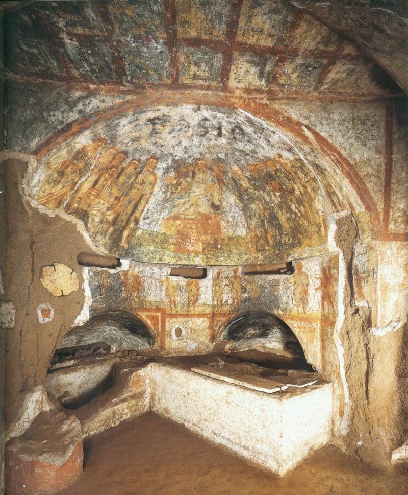Roman Catacombs Wall Paintings<span class=