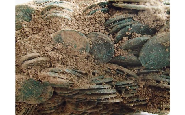 Roman Coin Hoard Excavation