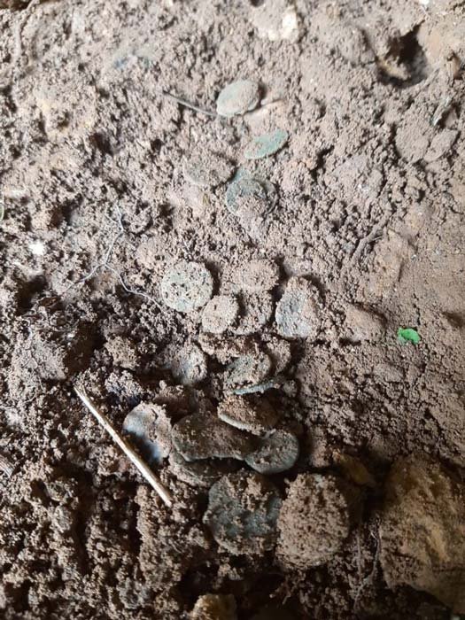 Roman Coin Hoard Excavation