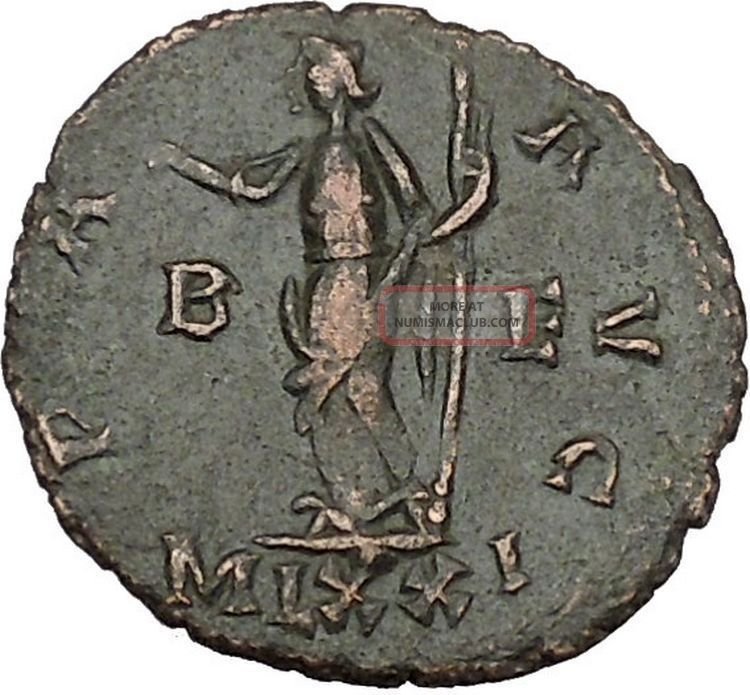 Roman Coin Showing Pax Goddess
