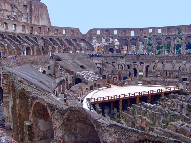 Roman Colosseum Interior Views