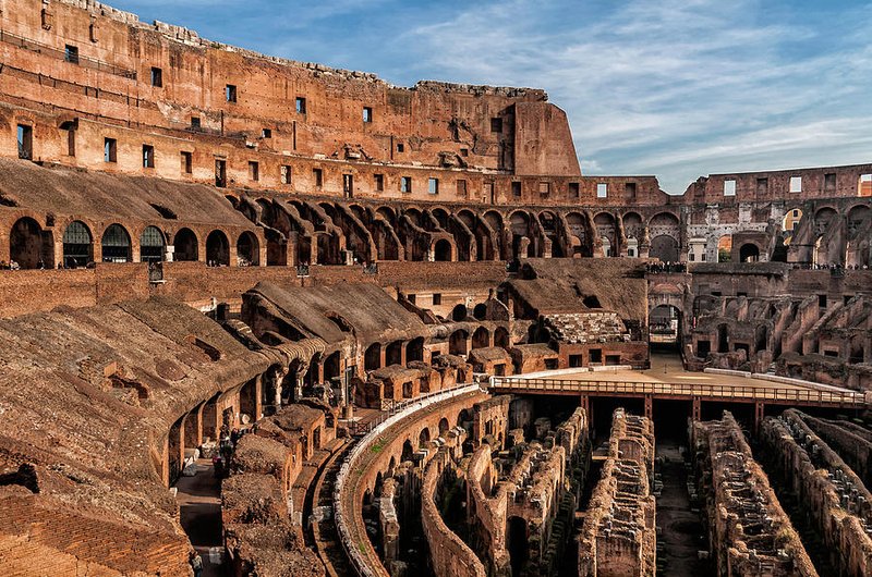 Roman Colosseum Interior Views