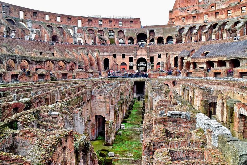 Roman Colosseum Interior Views