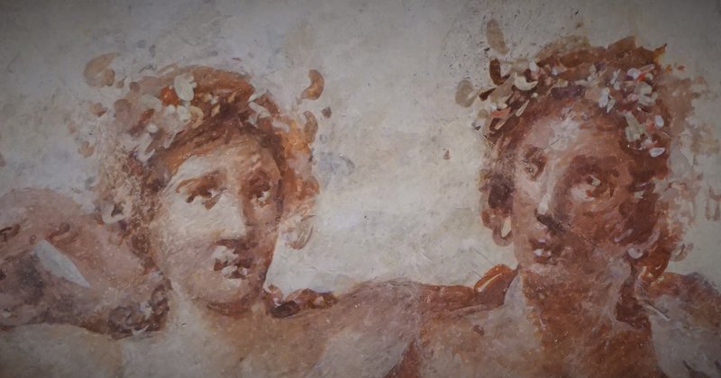 Roman Fresco Of Bacchus And Ariadne