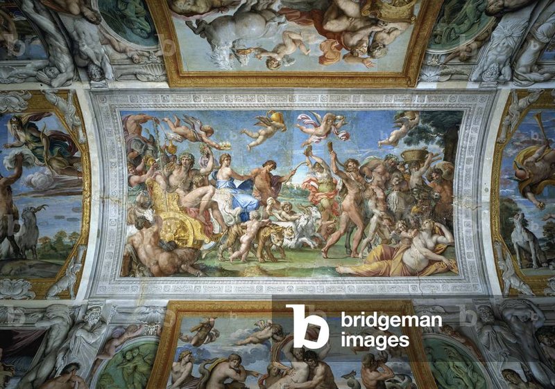 Roman Fresco Of Bacchus And Ariadne