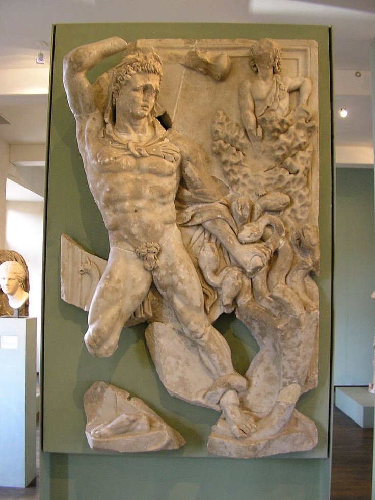 Roman Fresco Of Hercules And Hydra