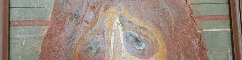Roman Fresco Of Theatrical Masks