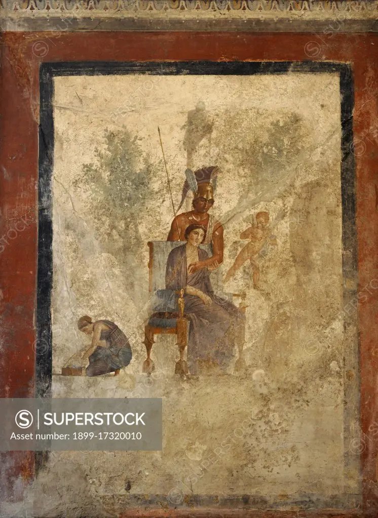 Roman Fresco Of Venus Emerging From The Sea