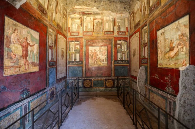 Roman Frescoes From House Of The Vettii