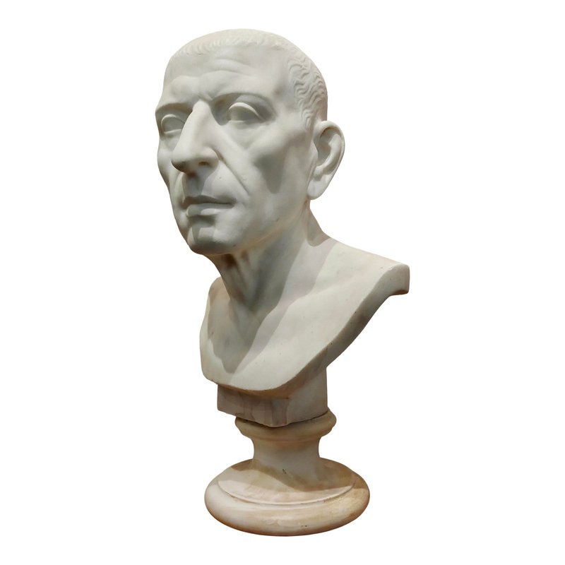 Roman Marble Bust Of A Patrician<span class=