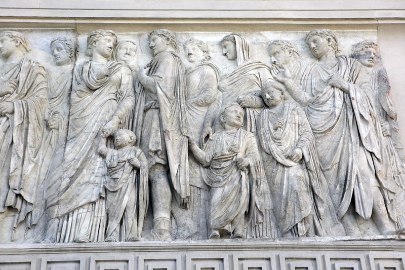 Roman Marble Relief Of Imperial Procession
