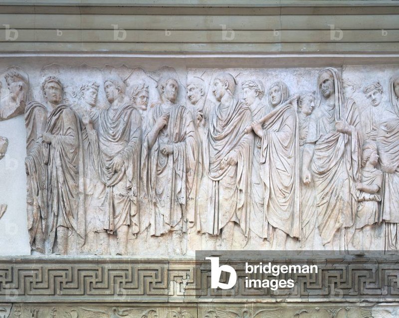 Roman Marble Relief Of Imperial Procession