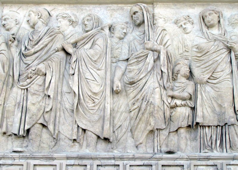 Roman Marble Relief Of Imperial Procession
