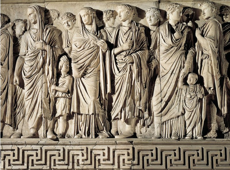 Roman Marble Relief Of Imperial Procession
