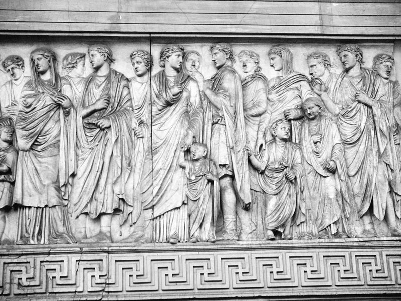 Roman Marble Relief Of Imperial Procession