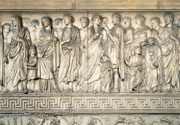 Roman Marble Relief Of Imperial Procession