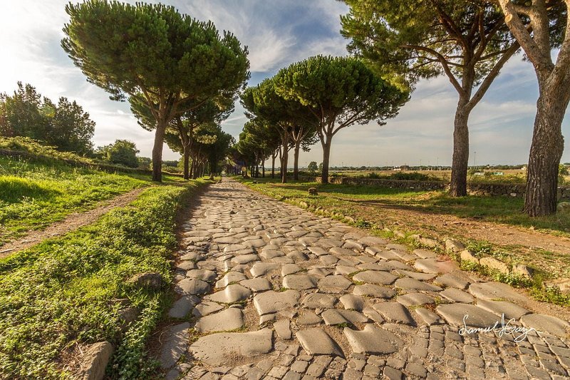 Roman Milestone On Via Appia