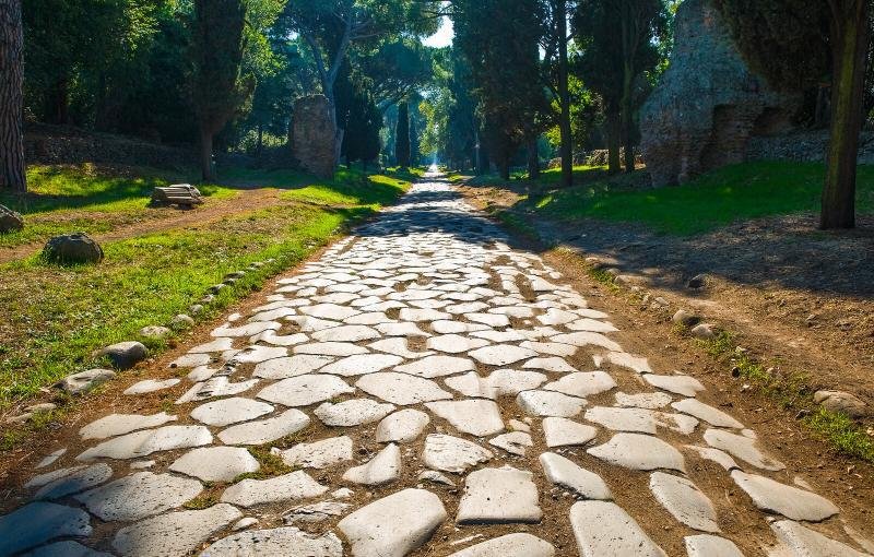 Roman Milestone On Via Appia