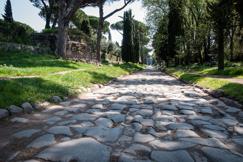 Roman Milestone On Via Appia