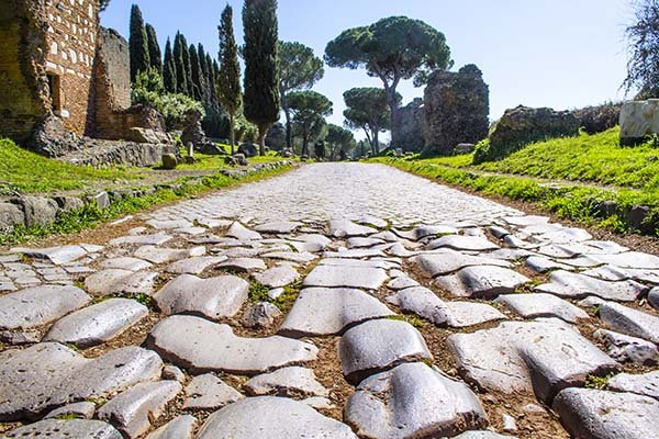 Roman Milestone On Via Appia