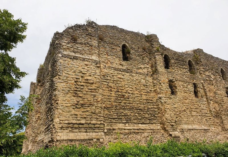 Roman Military Camp Ruins In Britain