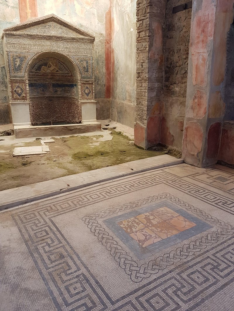 Roman Mosaic Floor In Pompeii