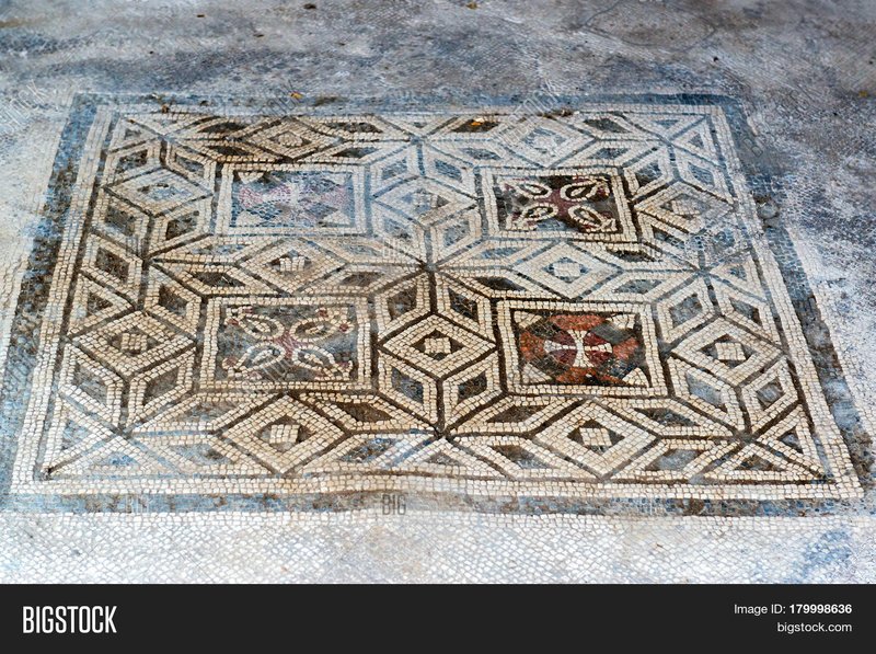 Roman Mosaic Floor In Pompeii