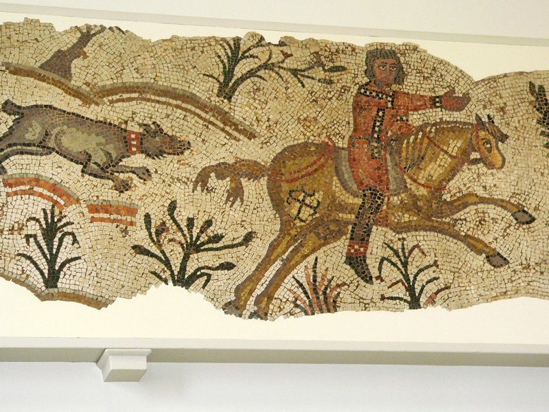 Roman Mosaic Of A Hunting Scene