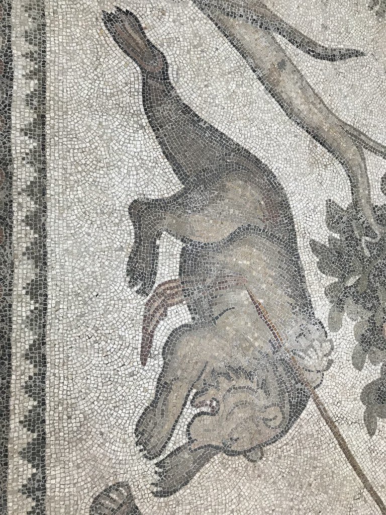 Roman Mosaic Of A Hunting Scene