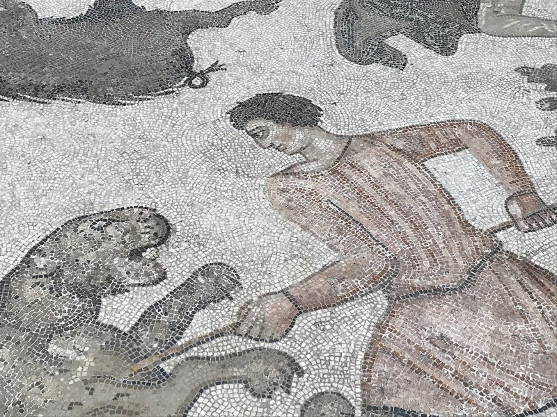Roman Mosaic Of A Hunting Scene