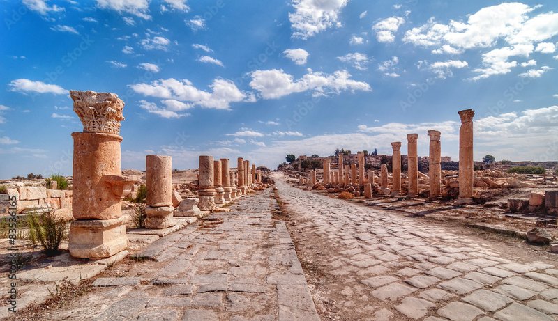 Roman Road Excavations In Jordan