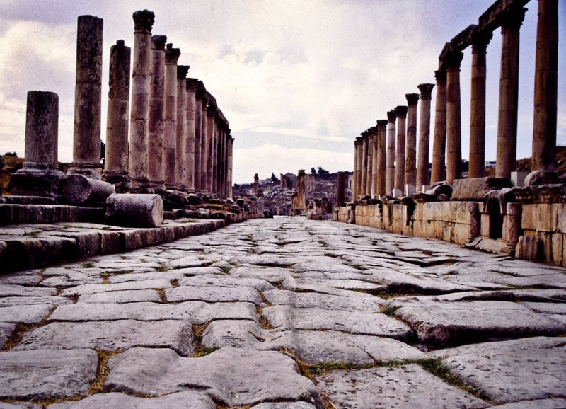 Roman Road Excavations In Jordan