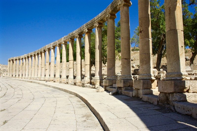 Roman Road Excavations In Jordan