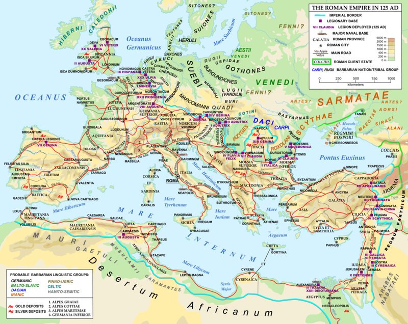 Roman Road Network Maps