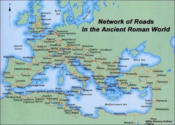 Roman Road Network Maps