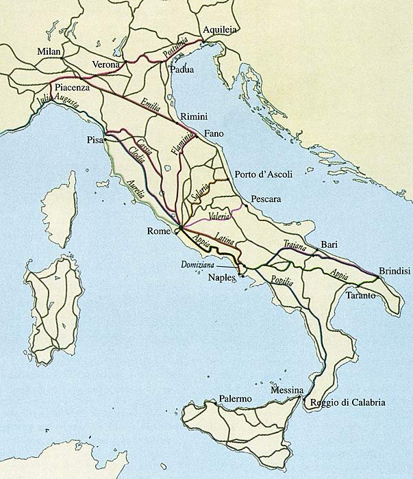 Roman Road Network Maps