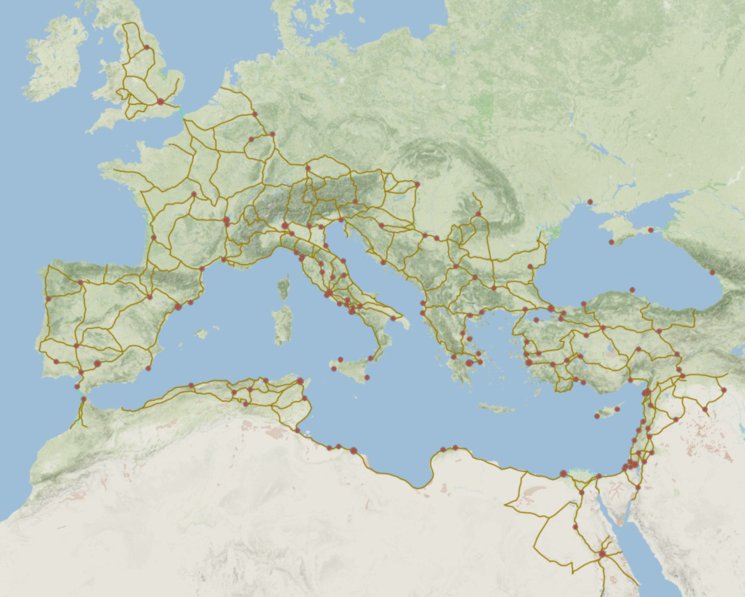 Roman Road Network Maps