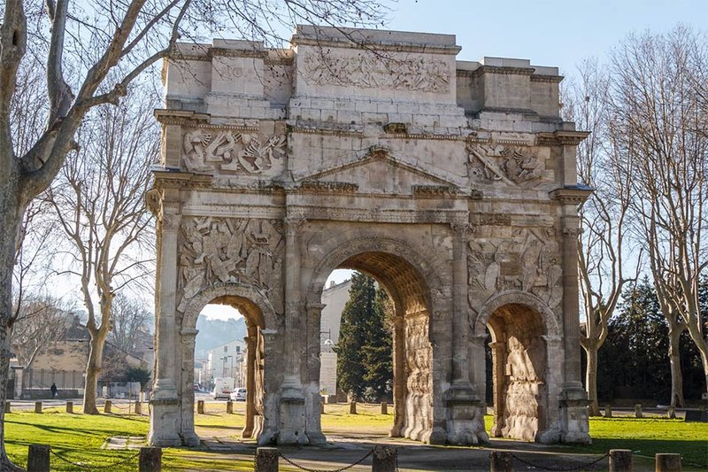 Roman Triumphal Arch In Orange